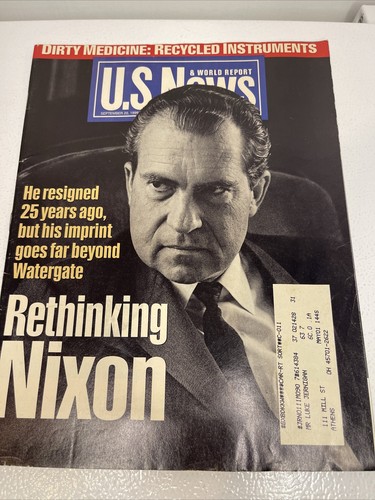 1999 SEPTEMBER 20 U.S. NEWS & WORLD REPORT MAGAZINE - RICHARD NIXON - B 5419