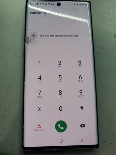 Samsung Galaxy Note 10 Plus Lcd , Lcd Good , Broken Glass,good touch
