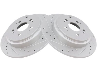 TRQ 23HS86X Rear Brake Rotor Set Fits 2009-2015 Honda Pilot