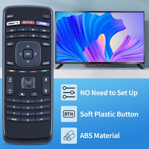 New XRT112 Replace Remote Control For Vizio LED TV with Amazon Netflix MGO Keys - Picture 4 of 8