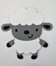 Cute Animal Lamb Sheep Paper Die Cut Scrapbook Embellishment