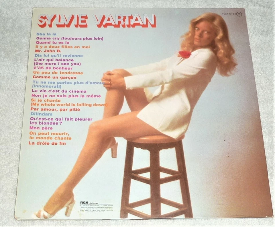 2 x VINYL LP by SYLVIE VARTAN "SELF-TITLED" (1976) RCA FJL2 7310 / FRANCE / POP - Image 2 of 4