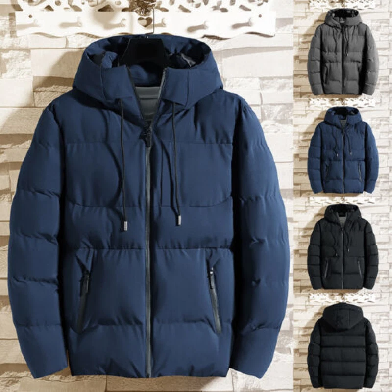 Men's Waterproof Winter Jacket Warm Winter Coat Outdoor Ski Snow Hooded Jacket
Opens in a new window