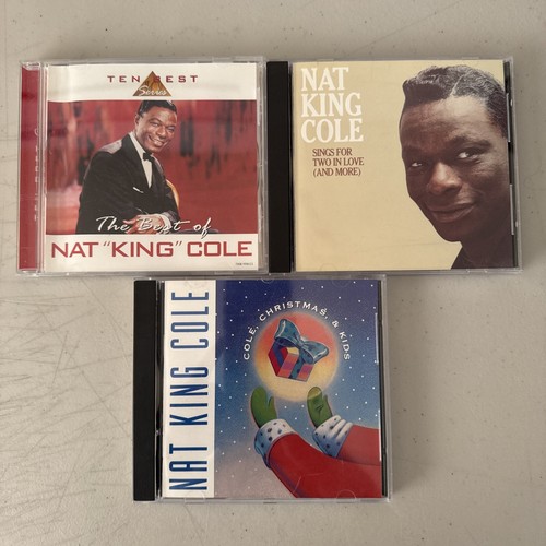 Nat King Cole CD Lot Best Of, Sings for Two in Love & Christmas & Kinds VG+