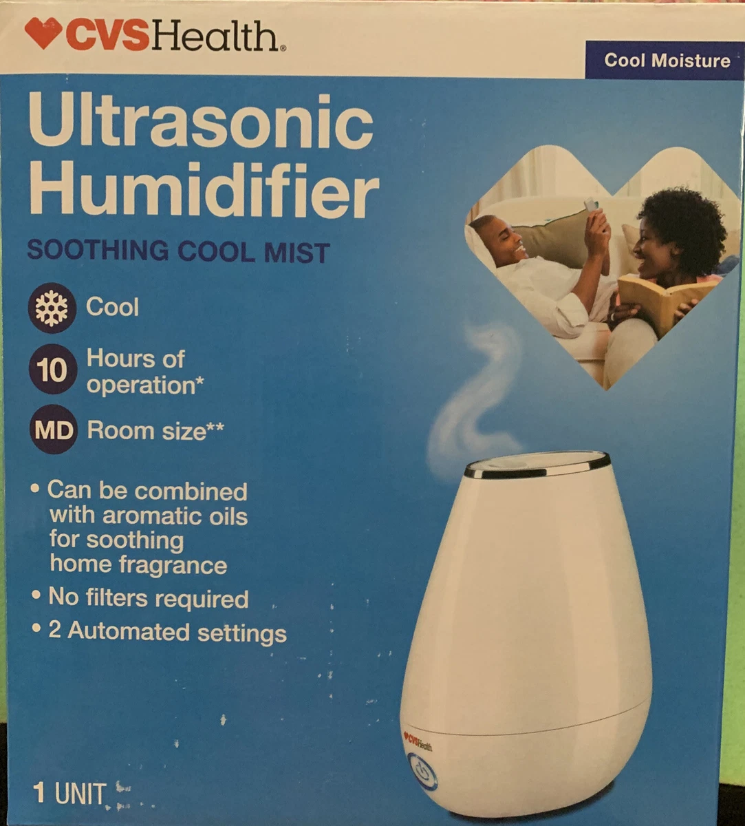 CVS HEALTH ULTRASONIC HUMIDIFIER SOOTHING COOL MIST