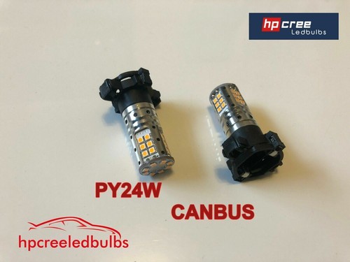 NEW UPGRADE 54W PY24W HP SMD LED AMBER INDICATOR CANBUS* BULBS FITS BMW MERCEDES - Picture 3 of 4