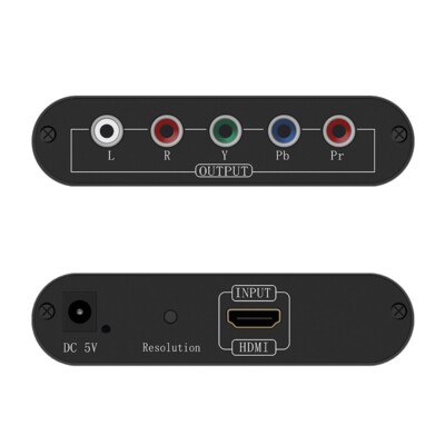 HD Video HDMI to Component Video (YPbPr) with Left/Right Audio  Converter