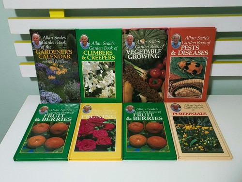 Lot of 8x Allan Seale's Garden Book of Books! 1980's HC Gardening Manuals