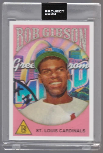 2020 Project Topps Art Online Exclusive #249 Bob Gibson RC Ben Baller /5089 QTY