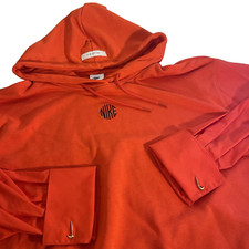 Nike Sportswear Icon Clash Women's 1X Cropped Red Hoodie Sweater Dress Sleeves