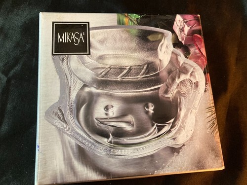 ROPA DE VIDRIO: MIKASA FROSTY'S MAGIC SWEET PLATO WX039/502 CON CAJA ORIGINAL - Imagen 4 de 7