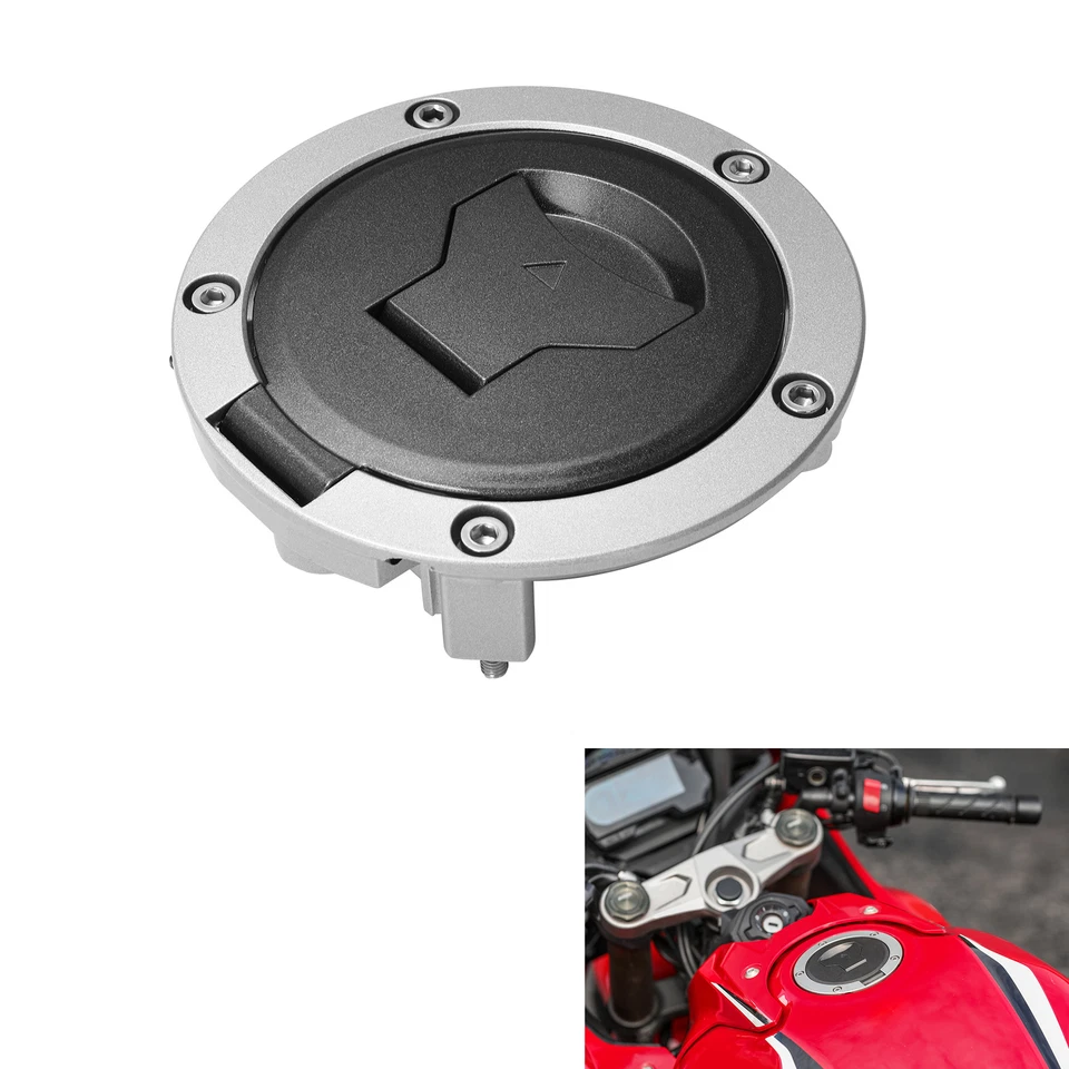 Fuel Gas Tank Cap Cover Lock Keys Fit For Honda CB500X CB650R 21-24 CB500F 21-25 - Image 4 of 4