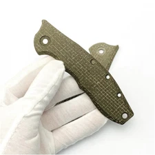 1PC Custom Micarta Handle Patch Scales For Zero Tolerance 0562CF Folding Knife