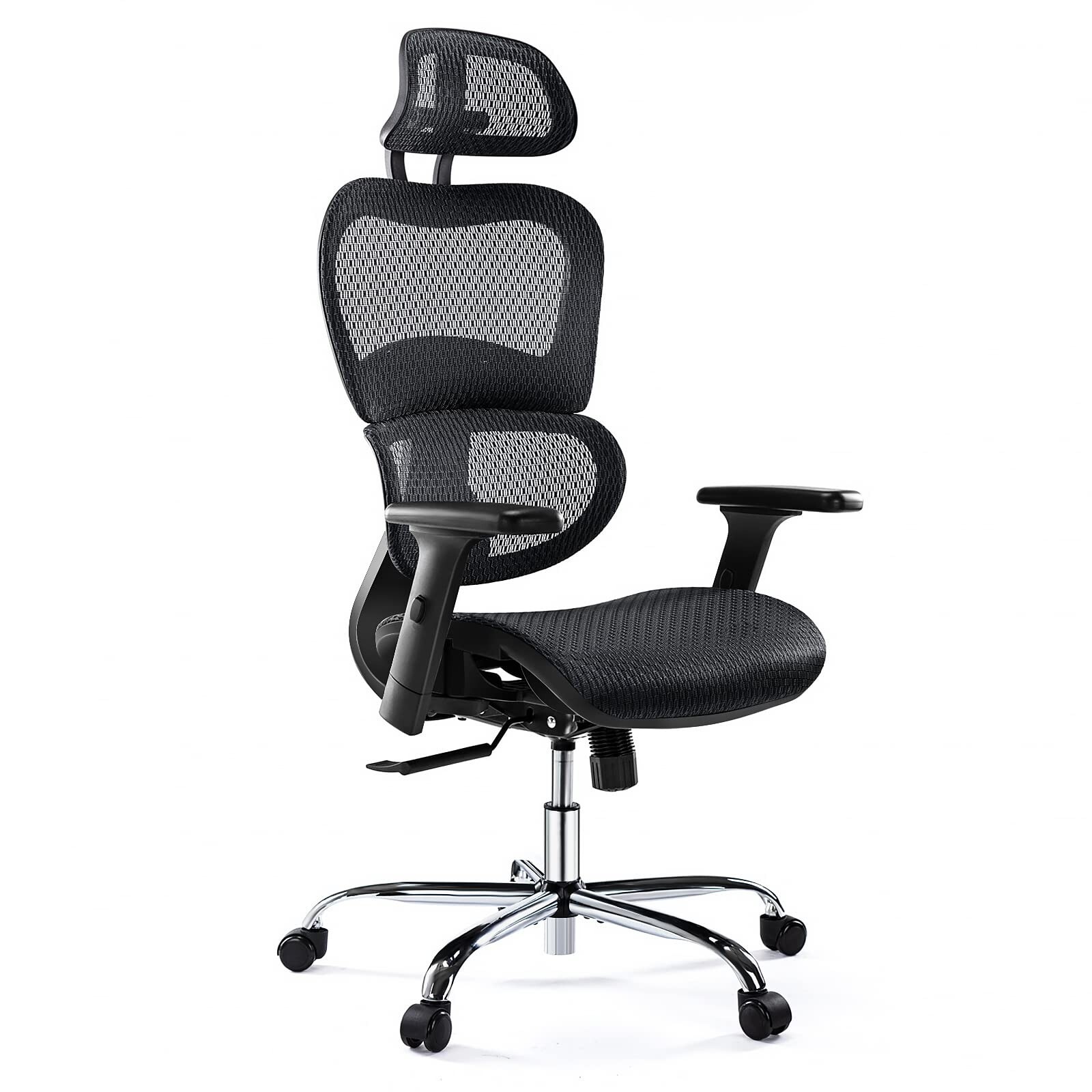 AFO Ergonomic Office Headrests and 3D Armrests Lumbar Support, High Back Exec...