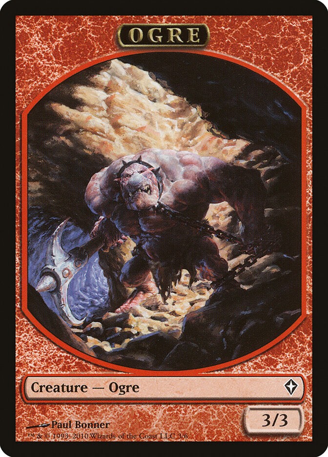 Ogre - Worldwake Tokens - MTG (NM)