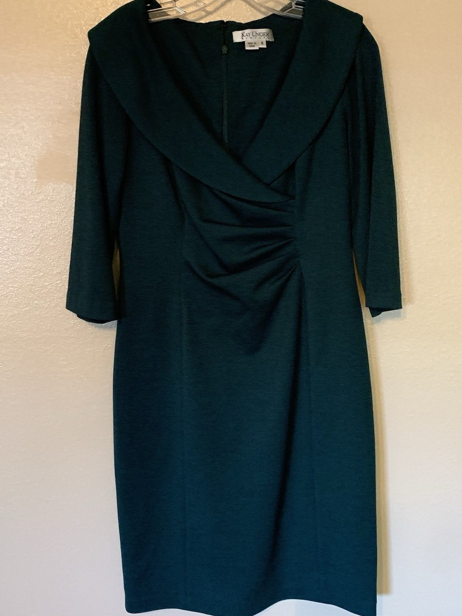 kay unger cocktail dresses Green Mock Wrap Dress Size 8 Figure Flattering Color:Ocean Blue x-sibling-handle:cedar-city-maxi-dress-blush-1 Sugar Free Bleu Cheese Cocktail attire Side pockets