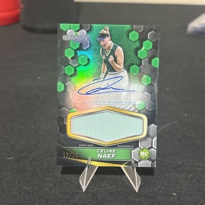 2024 Topps Graphite Tennis CELINE NAEF *Signatures Relic Rookie Auto Green /75