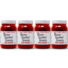Bone Suckin' Sauce Sweet Southern BBQ Sauce, Gluten-Free, Non-GMO, 4 Count