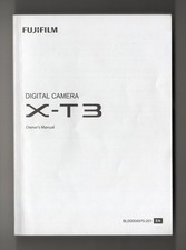 Fuji Fujifilm X-T3 Genuine Camera Instruction Manual / User Guide In English
