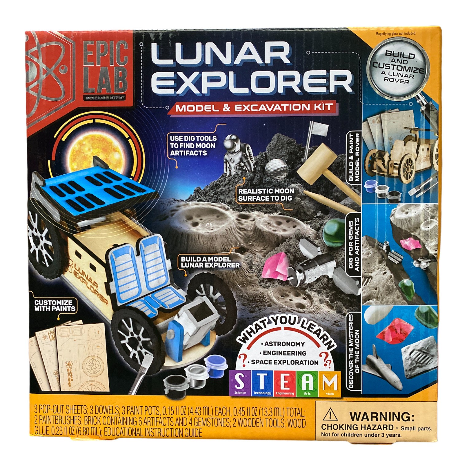 Модель раскопок Epic Lab Lunar Explorer и набор для раскопок STEAM