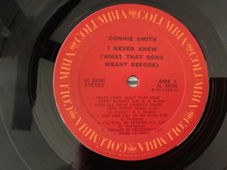 Connie Smith I NEVER KNEW 1974 MINT vinyl LP+bonus CD  TESTED rare - Image 4 of 4
