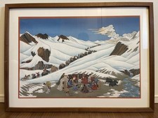 Tenzin Norbu Himalaya Caravan Gemälde Nepal Tibetischer Thangka Stil