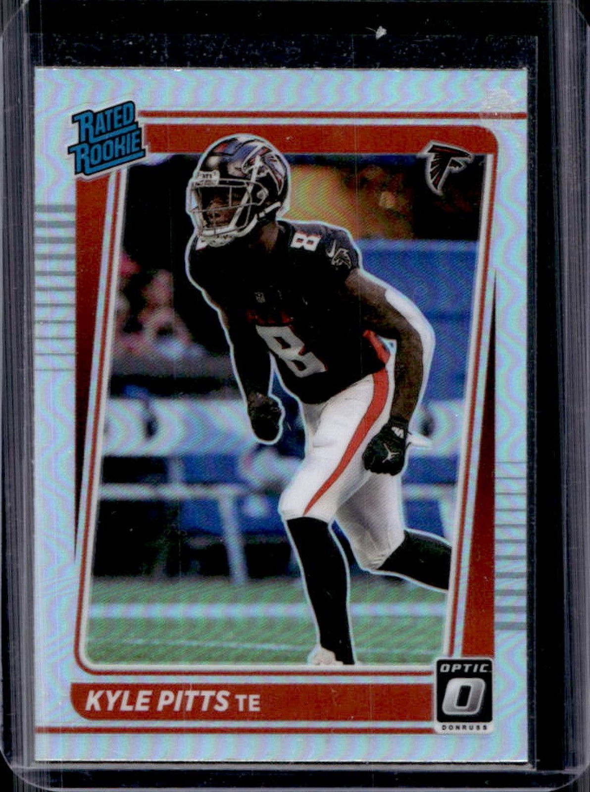 2021 Panini Donruss Optic Kyle Pitts Holo RC Rated #211 Falcons Rookie