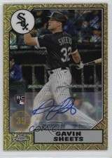 2022 Series 1 1987 Topps Chrome Silver Pack Mojo /299 Gavin Sheets Auto 12i0