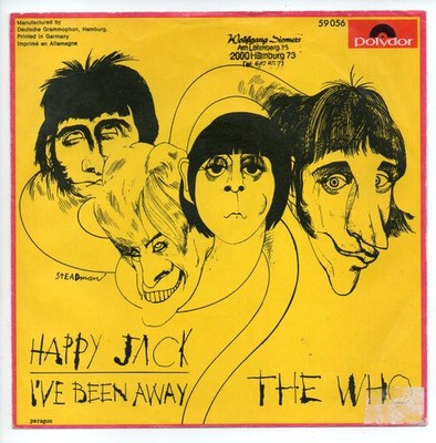 The Who   Happy Jack / I've Been Away - Vinyl - Single 7'' Original Cover