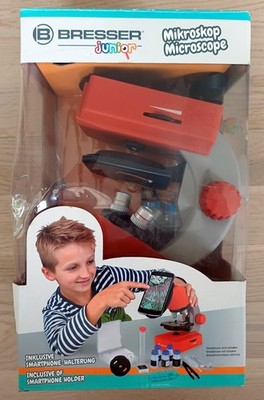 Bresser Junior Microscope 40x-640x Kids Microscope Set w/ Accessories & Original Box