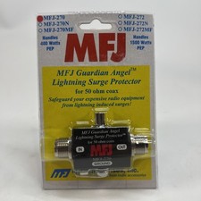 MFJ -270 Guardian Angel Lightning Surge Protector 50 ohm coax NEW