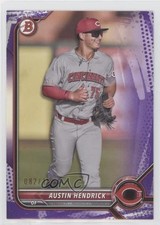 2022 Bowman Prospects Purple Pattern Border 82/199 Austin Hendrick #BP-33 fm0
