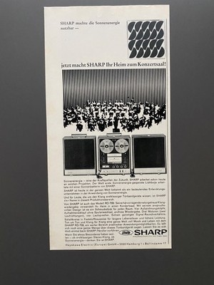 Sharp RD-709 HiFi Stereoanlage Hayakawa Electric 1968 Vintage Ad Werbung Reklame
