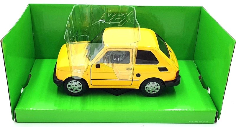 Welly Nex Escala 1/21 Diecast 24066W-YL - Fiat 126 - Amarillo Foto 4 de 4