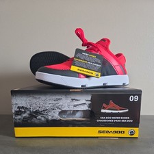 Sea-Doo Water Shoes Red Black Men's 9 Women's 10