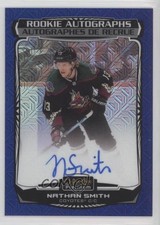 2022-23 O-Pee-Chee Platinum Rookie Auto Blue Traxx Nathan Smith #R-NS Auto 1c9x