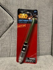 Star Wars Lightsaber Glowing Green Ballpoint Pen (2013) - New/Sealed