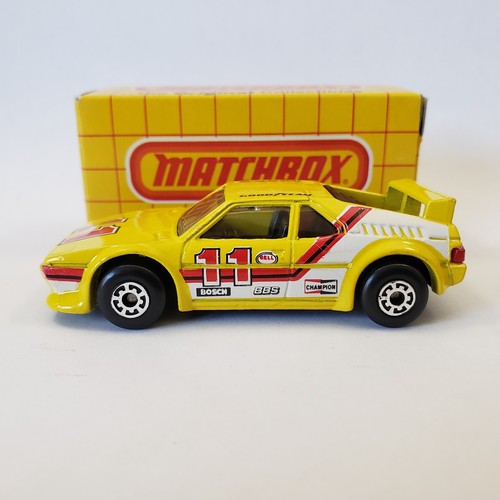 Matchbox BMW M1 Goodyear #11 Yellow Diecast 1:57 Macau Base 1981 MB52 - Picture 3 of 13