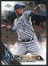 2016 Topps Chrome #117 Alcides Escobar Kansas City Royals 4205