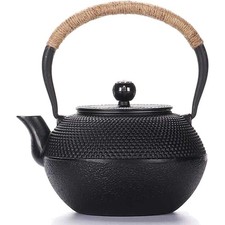 Teekanne aus Gusseisen Japanische Tetsubin Wasserkocher Teekessel mit Sieb au...
