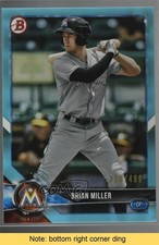 2018 Bowman Draft Sky Blue 100/499 Brian Miller #BD-132 READ 0l2