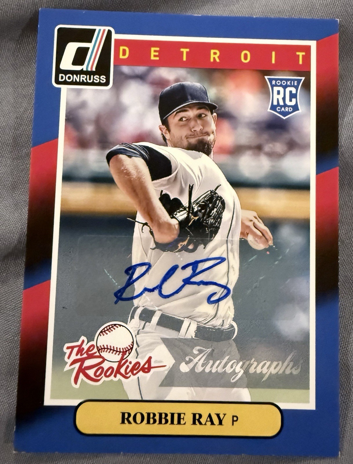 ROBBIE RAY 2014 PANINI DONRUSS THE ROOKIES SIGNATURES AUTO RC #58  PADRES/GIANTS