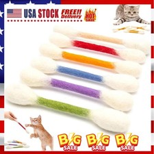 6Pcs Cotton Swabs Cat Toys with Catnip Pet Cat Interactive Toy for Cat Gifts ET