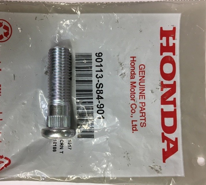 Genuine Honda Front Wheel Stud 90113-S84-901 | Steel | 1 Year | Front