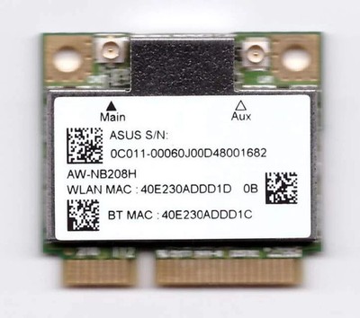 AzureWave WiFi Wireless + 4.0 BT PCIE 802.11BGN Card AW-NB208H AR5B22-SB -Tested