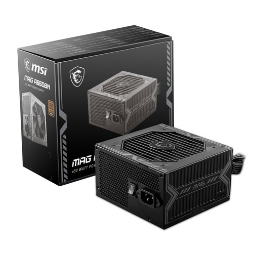 MSI MAG A650BN - Fuente de alimentación gaming: 80 PLUS BRONZE, 650 vatios, 12V