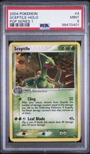 2006 POKEMON POP SERIES 1 SCEPTILE #4/17 BLACK STAR PROMO HOLO FOIL PSA 9 E2 on eBay
