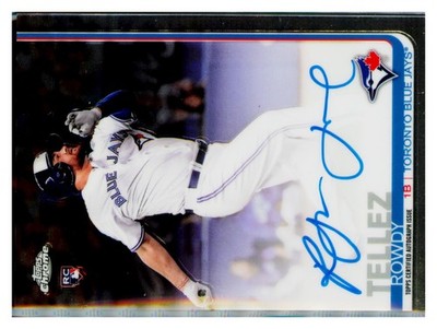 2019 Topps Chrome #RA-RT Rowdy Tellez Rookie Autographs
