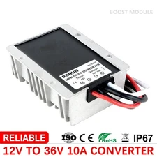 Waterproof DC DC Converter 12V to 36V Step Up Boost Module 10A 360W Power Supply