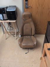 1990-1997 Mazda Miata Tan Beige Leather Passenger Seat Assembly With Brackets